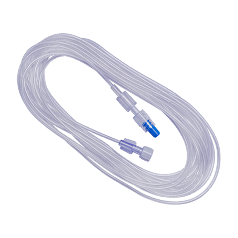 Minimum Volume Extension Set with Female Luer Lock to Male Luer Lock and Rotating Collar